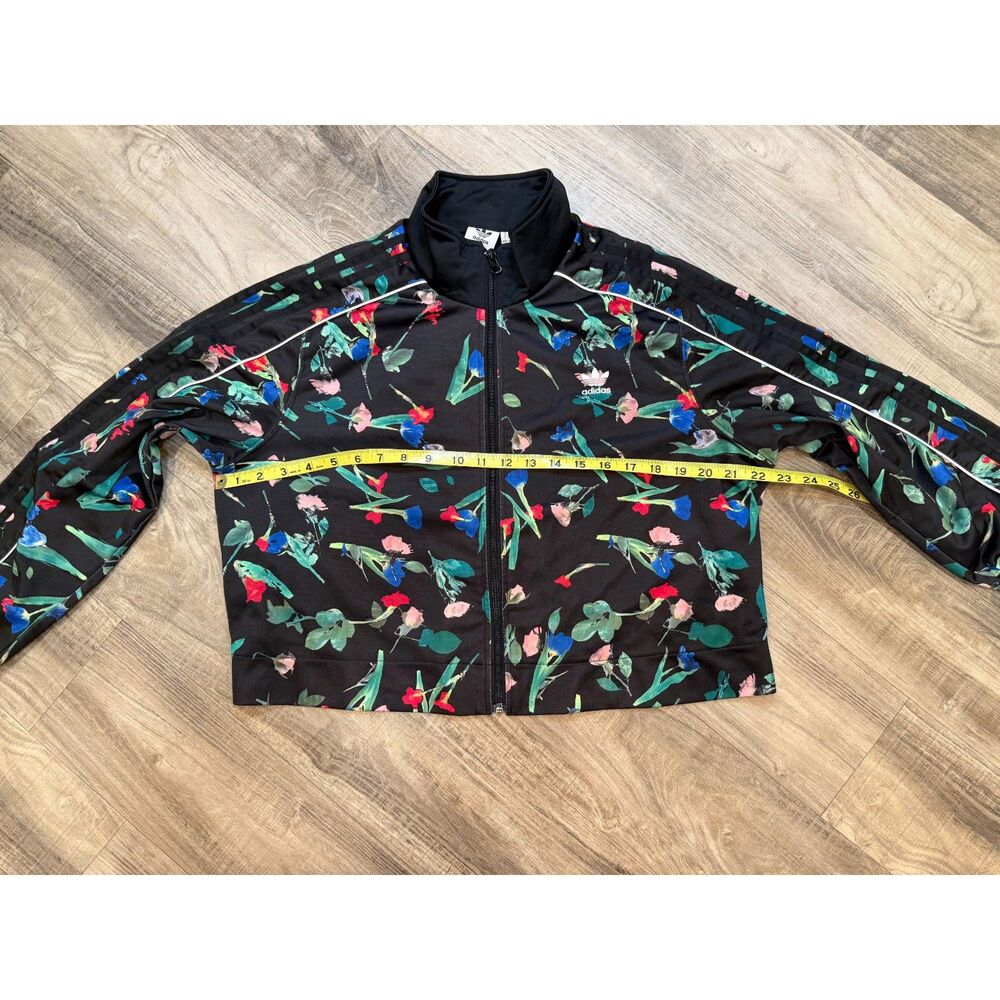 Adidas Women's Cropped Track Jacket Bellista Size L - Picture 5 of 6
